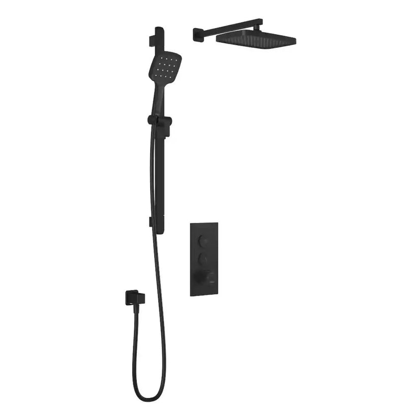 Kalia Squareone TB2 Plus Aquatonik T/P Push-Button Shower System With Wallarm