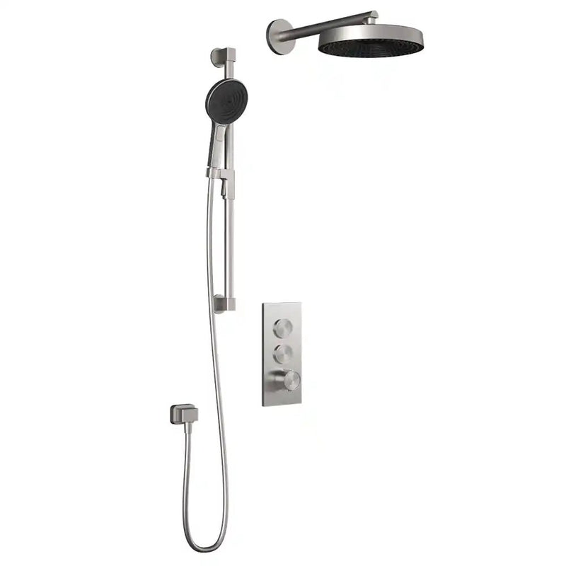 Kalia Moroka TB2 Premia Aquatonik T/P Push-Button Shower System With Wallarm