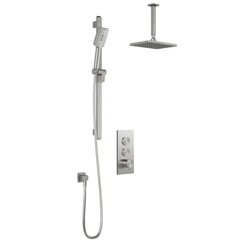 Kalia Moroka TB2 Aquatonik T/P Push-Button Shower System With Vertical Ceiling Arm