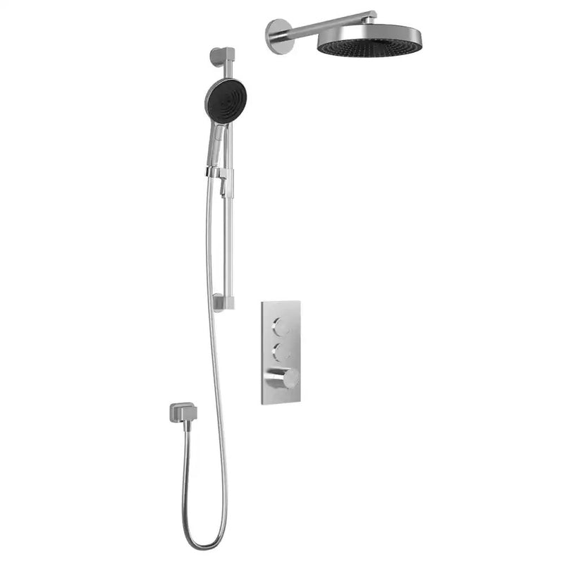 Kalia Moroka TB2 Premia Aquatonik T/P Push-Button Shower System With Wallarm