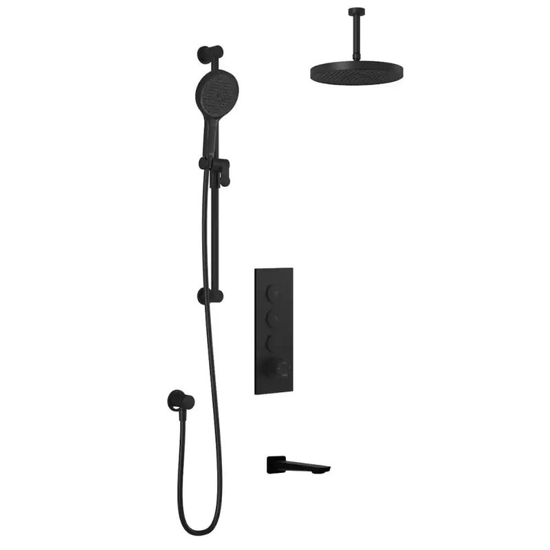 Kalia Moroka TB3 Plus Aquatonik T/P Push-Button Shower System With Vertical Ceiling Arm