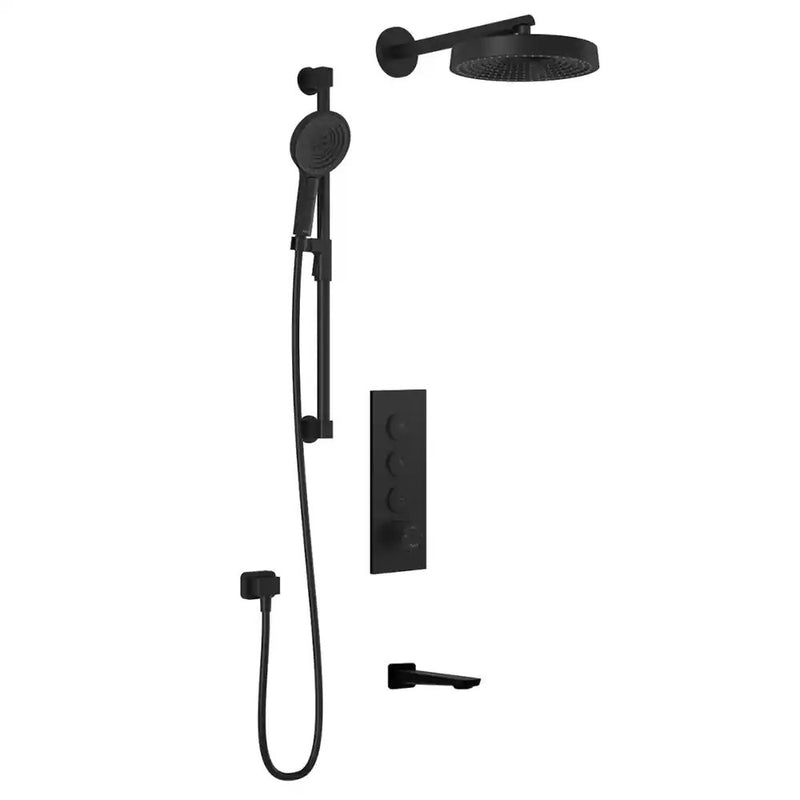 Kalia Moroka TB3 Premia Aquatonik T/P Push-Button Shower System With Wallarm