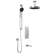 Kalia Moroka TB3 Premia Aquatonik T/P Push-Button Shower System With Vertical Ceiling Arm