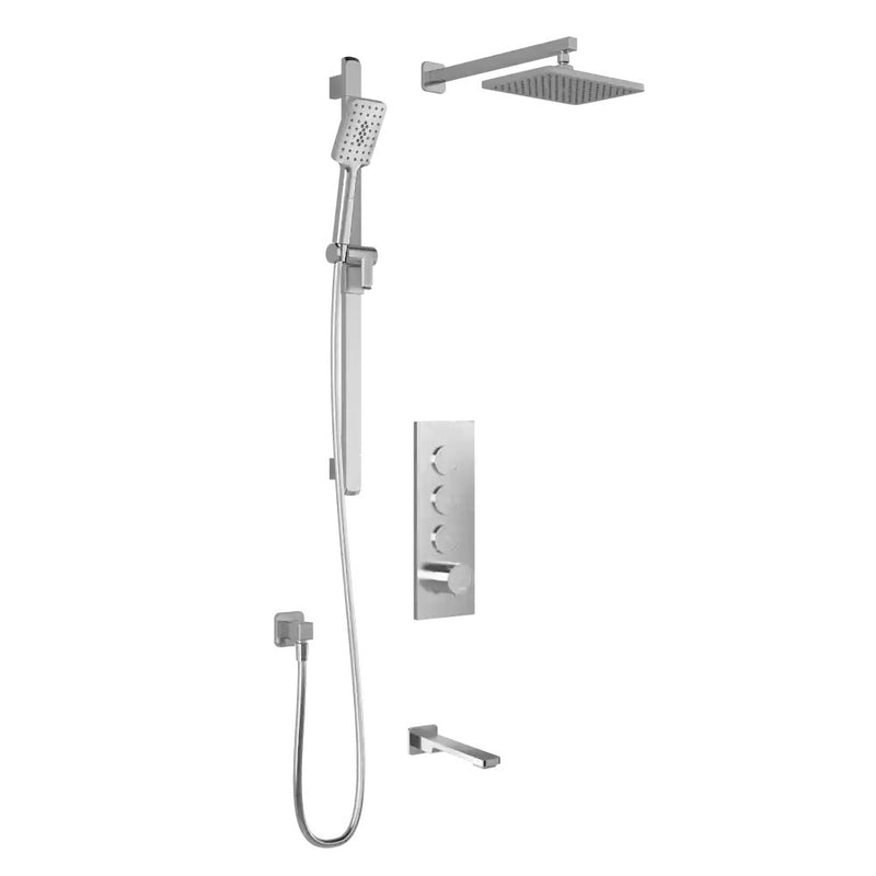 Kalia Kareo TB3 Aquatonik T/P Push-Button Shower System With Wallarm