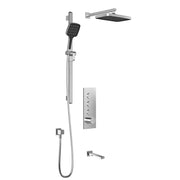 Kalia Kareo TB3 Plus Aquatonik T/P Push-Button Shower System With Wallarm