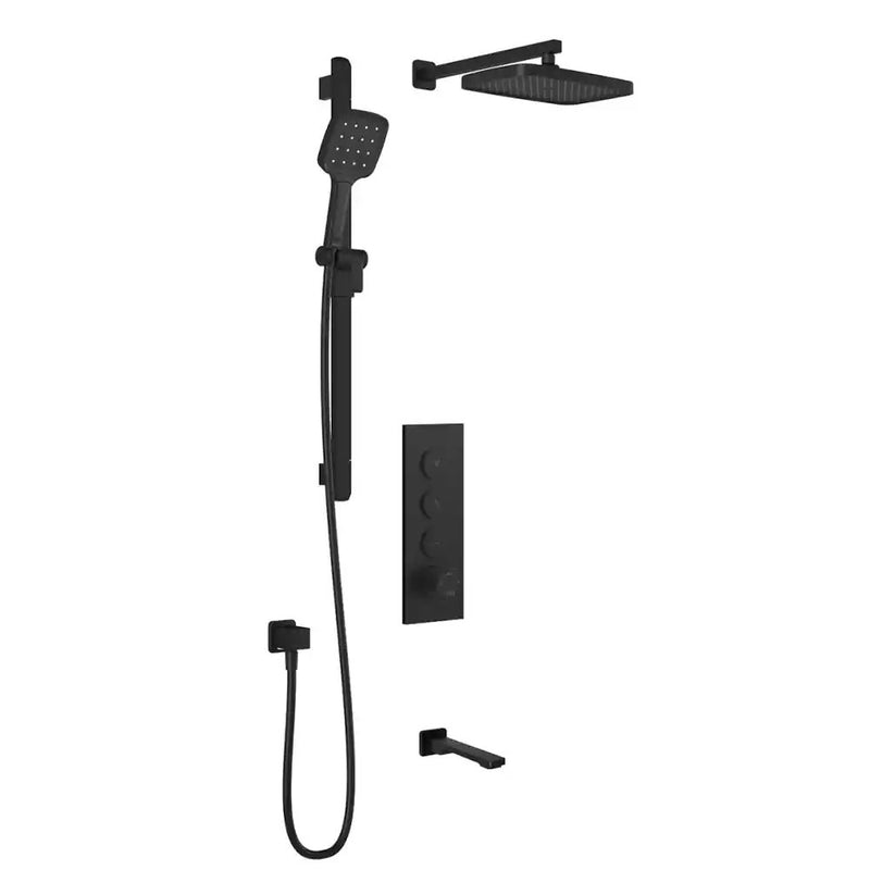 Kalia Kareo TB3 Plus Aquatonik T/P Push-Button Shower System With Wallarm