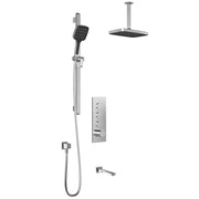 Kalia Kareo TB3 Plus Aquatonik T/P Push-Button Shower System With Vertical Ceiling Arm