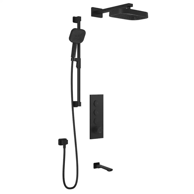 Kalia Kareo TB3 Premia Aquatonik T/P Push-Button Shower System With Wallarm