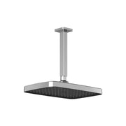 Kalia Kareo Plus 325mm X 200mm (12 ¾" X 7 ?") Rainhead And Vertical Ceiling Arm