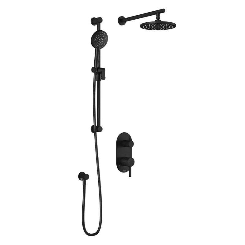 Kalia Roundone PB4 Pressure Balance Shower System With 2-Way Diverter Valve And ½ NPT Connection Type With Wallarm