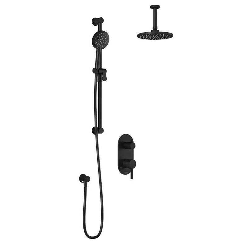 Kalia Roundone PB4 Pressure Balance Shower System With 2-Way Diverter Valve And ½ NPT Connection Type With Vertical Ceiling Arm