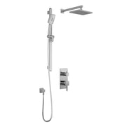 Kalia Squareone PB4 Pressure Balance Shower System With 2-Way Diverter Valve And ½ NPT Connection Type With Wallarm