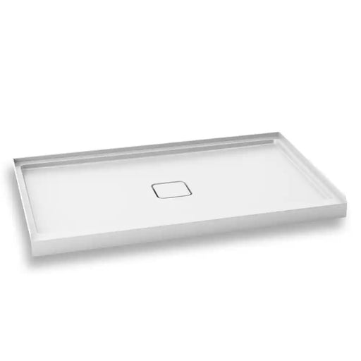 Kalia Kover 60X36 Rectangular Acrylic Shower Base 60X36 With Central Drain And Integrated Tiling Flanges On 3 Sides