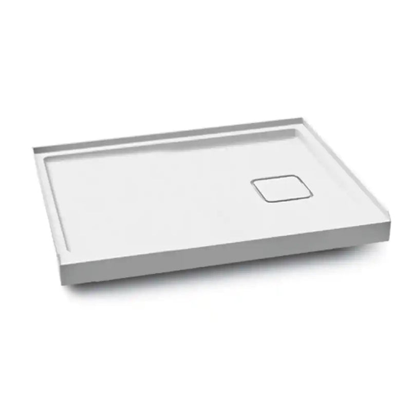 Kalia Kover 48X32 Rectangular Acrylic Shower Base 48X32 With Right Drain And Integrated Tiling Flange On 3 Sides