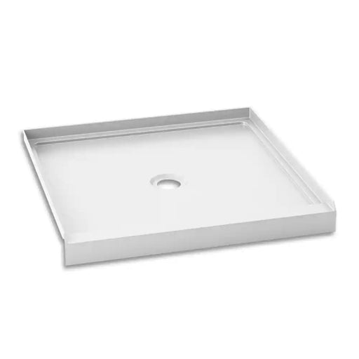 Kalia Koncept 36X36 Square Acrylic Shower Base 36X36 With Central Drain And Integrated Tiling Flanges On 3 Sides