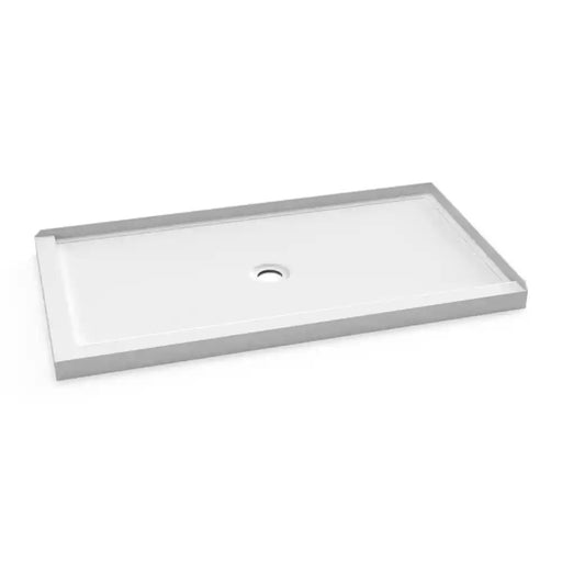 Kalia Koncept 60X32 Rectangular Acrylic Shower Base 60X32 With Central Drain And Right Integrated Tiling Flange On 2 Sides