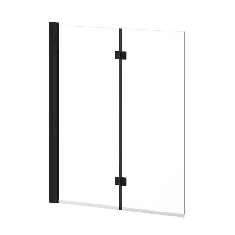 Kalia Flip 90° 2-Panel Frameless Pivot Bath Shield 46" X 56" Clear Glass
