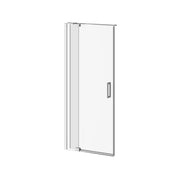 Kalia Distink With Kaliaprotek 36"X77" 2-Panel Pivot Shower Door Duraclean Glass With Film For Alcove Installation