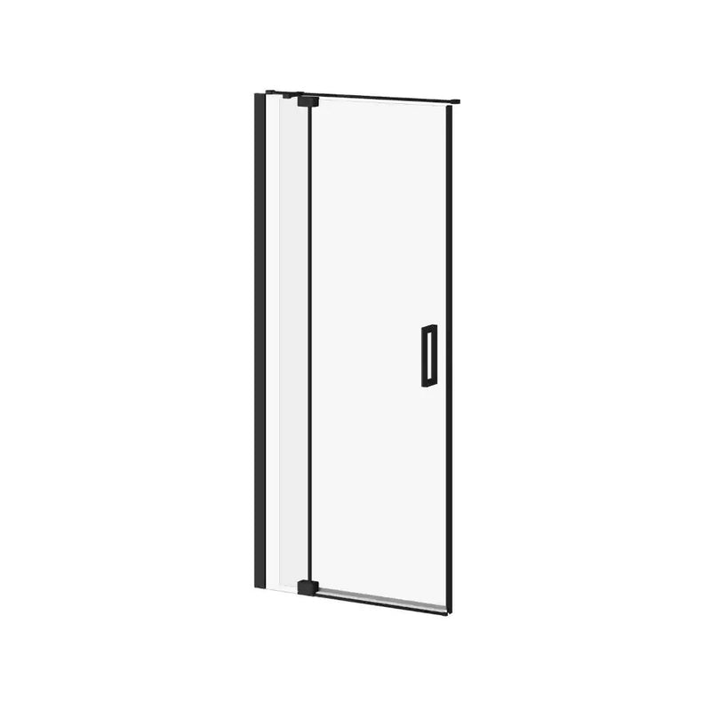 Kalia Distink With Kaliaprotek 36"X77" 2-Panel Pivot Shower Door Duraclean Glass With Film For Alcove Installation