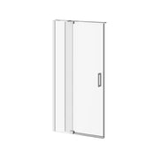 Kalia Distink With Kaliaprotek 42"X77" 2-Panel Pivot Shower Door Duraclean Glass With Film For Alcove Installation
