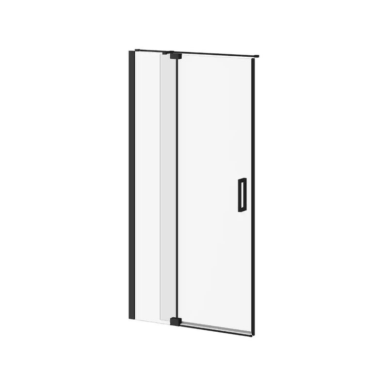 Kalia Distink With Kaliaprotek 42"X77" 2-Panel Pivot Shower Door Duraclean Glass With Film For Alcove Installation