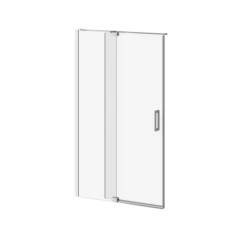 Kalia Distink With Kaliaprotek 48"X77" 2-Panel Pivot Shower Door Duraclean Glass With Film For Alcove Installation