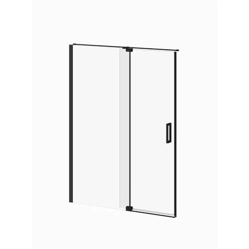 Kalia Distink With Kaliaprotek 60"X77" 2-Panel Pivot Shower Door Duraclean Glass With Film For Alcove Installation