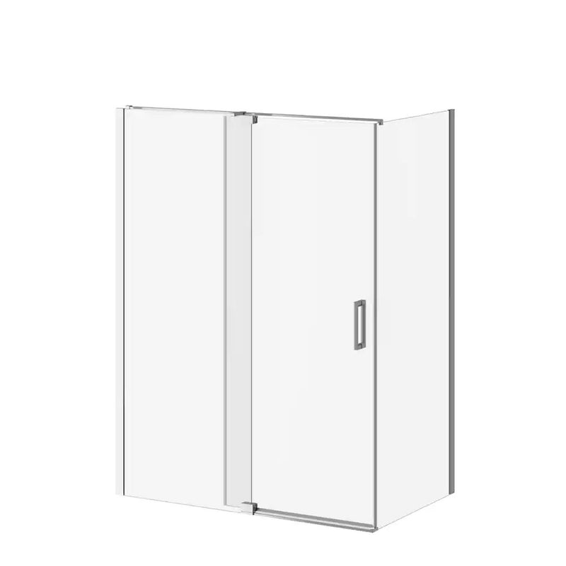Kalia Distink With Kaliaprotek (Box 1 Of 2)60"X77" 2-Panel Pivot Shower Door Duraclean Glass With Film For Corner Installation