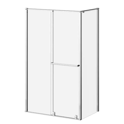 Kalia Balancia 32"X79" Duraclean Glass Return Panel For Corner Installation Bright