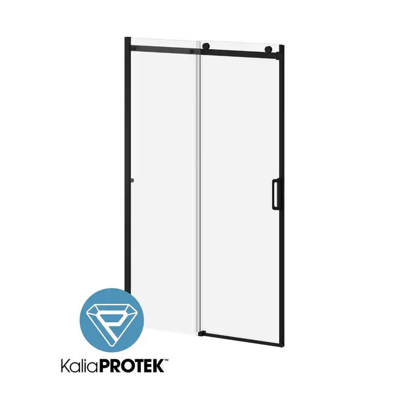 Kalia K3 With Kaliaprotek 48"X77"Alcove Sliding Shower Door With Fixed And Mobile Panel Clear Glass With Film