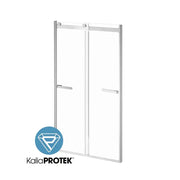 Kalia Akcess 2.0 With Kaliaprotek 2-Panel Sliding Shower Door Alcove Installation 48"X79" Reversible Clear With Film Glass