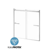 Kalia Akcess 2.0 With Kaliaprotek 2-Panel Sliding Bathtub Door 60"X60" Reversible Clear With Film Glass