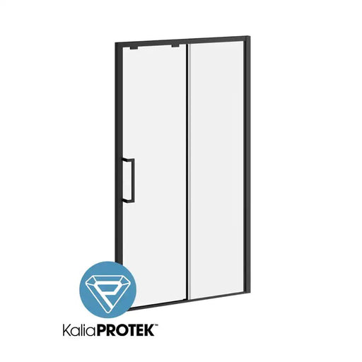 Kalia Ikonik With Kaliaprotek 48"X79" Sliding Shower Door Duraclean Glass With Protective Glass With Fixed Panel And Mobile Pane