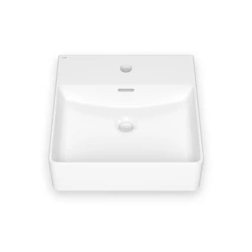 Kalia Urba Square Porcelain Washbasin With Neopur Coating With Tap Deck For Drop-In Or Wall-Mounted Installation
