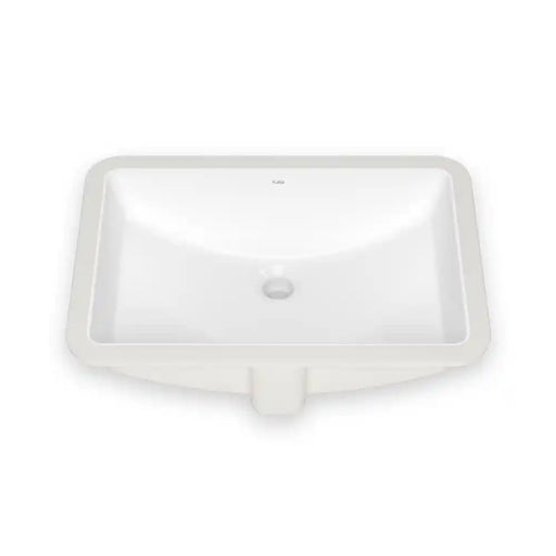 Kalia Ceska Undermount Rectangular Porcelain Washbasin Arc Base With Neopur Coating For Undermount Installation