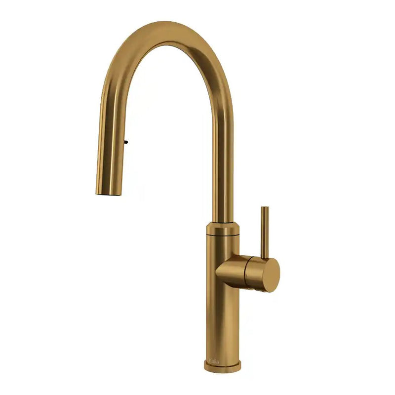 Kalia Enora Diver Single Handle Kitchen Faucet Pull-Down Dual Spray
