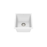 Kalia Bacia 15 Granistone Bar Sink 15" With Drain For Undermount Or Drop-In Installation