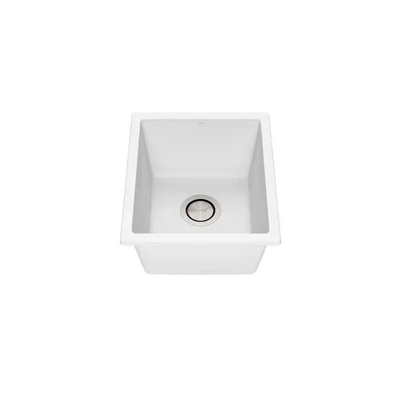 Kalia Bacia 15 Granistone Bar Sink 15" With Drain For Undermount Or Drop-In Installation