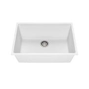 Kalia Bacia 27 Granistone Single Bowl Kitchen Sink 27" With Drain And Silicone Mat For Undermount Installation