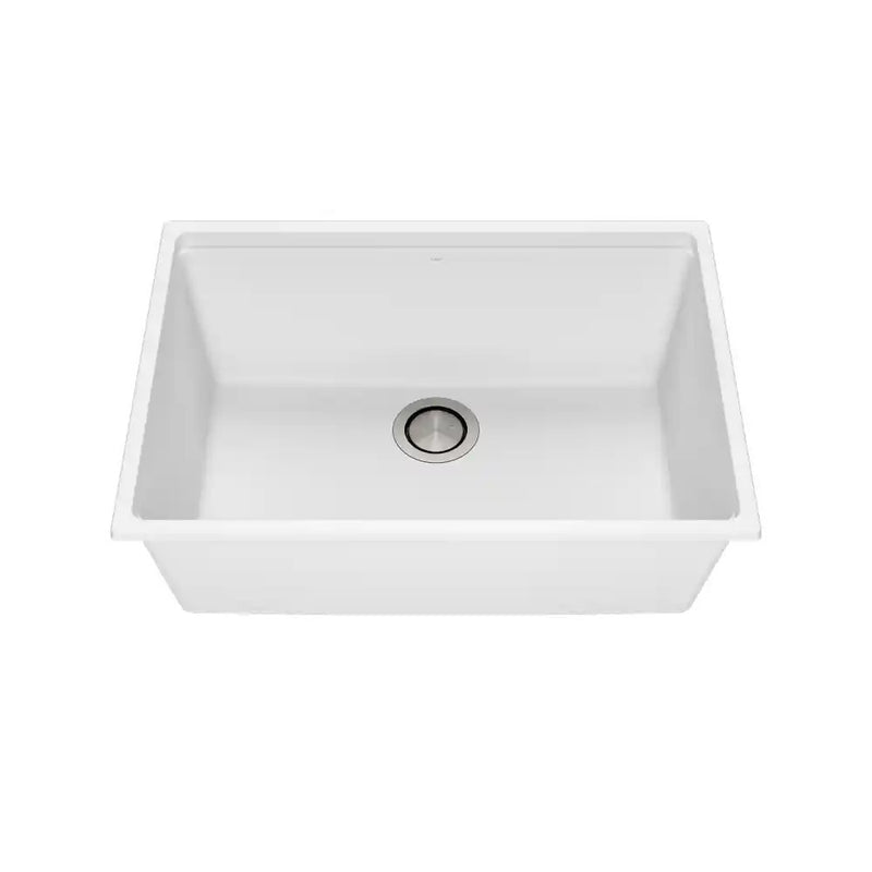 Kalia Bacia 27 Granistone Single Bowl Kitchen Sink 27" With Drain And Silicone Mat For Undermount Installation