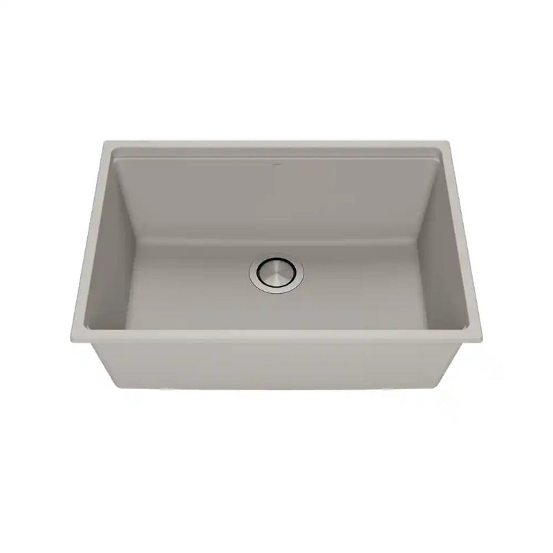 Kalia Bacia 27 Granistone Single Bowl Kitchen Sink 27" With Drain And Silicone Mat For Undermount Installation