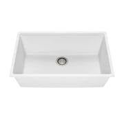 Kalia Bacia 31 Granistone Single Bowl Kitchen Sink 31" With Drain And Silicone Mat For Undermount Installation