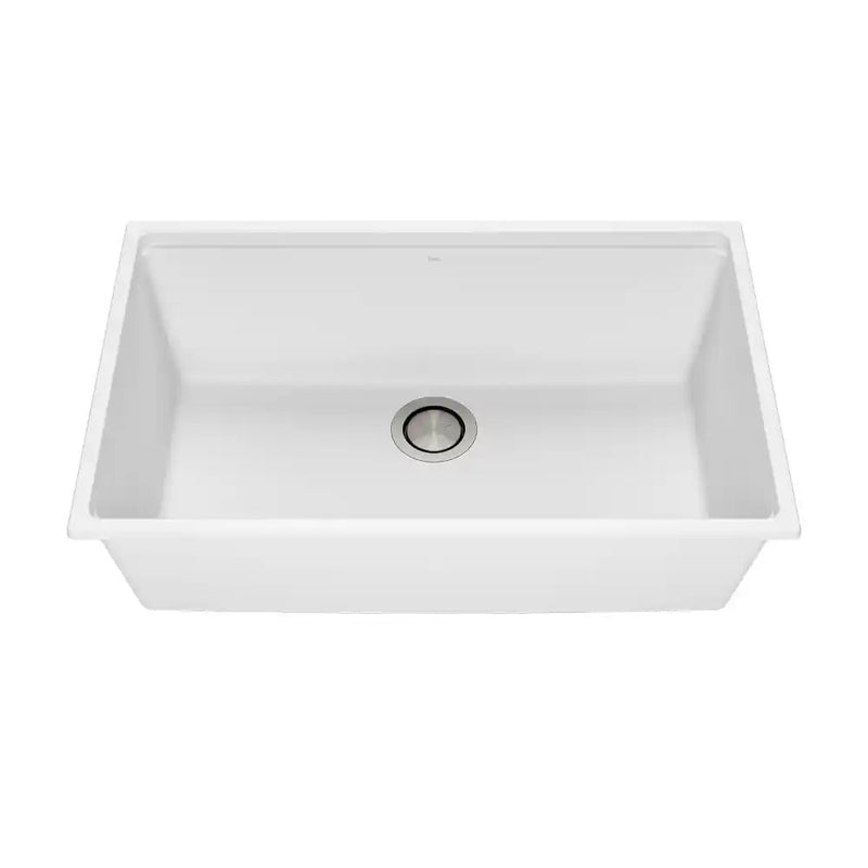 Kalia Bacia 31 Granistone Single Bowl Kitchen Sink 31" With Drain And Silicone Mat For Undermount Installation