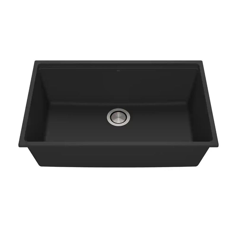 Kalia Bacia 31 Granistone Single Bowl Kitchen Sink 31" With Drain And Silicone Mat For Undermount Installation