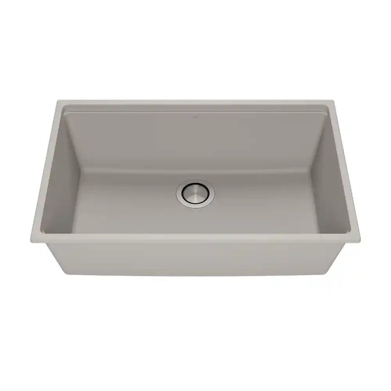 Kalia Bacia 31 Granistone Single Bowl Kitchen Sink 31" With Drain And Silicone Mat For Undermount Installation