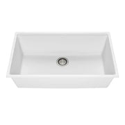 Kalia Bacia 33 Granistone Single Bowl Kitchen Sink 33" With Drain And Silicone Mat For Undermount Installation