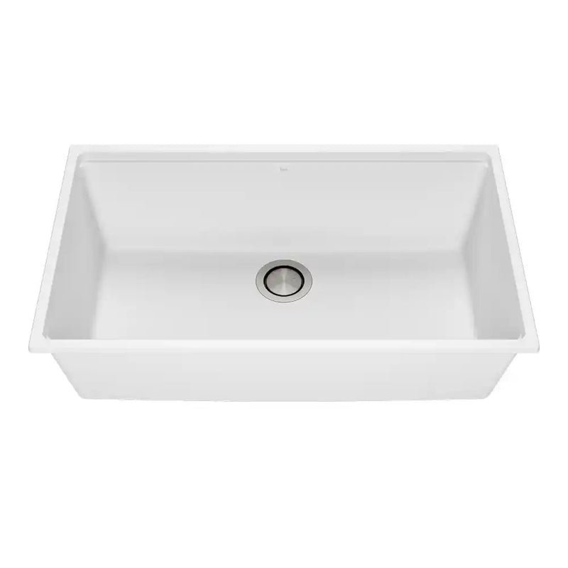 Kalia Bacia 33 Granistone Single Bowl Kitchen Sink 33" With Drain And Silicone Mat For Undermount Installation