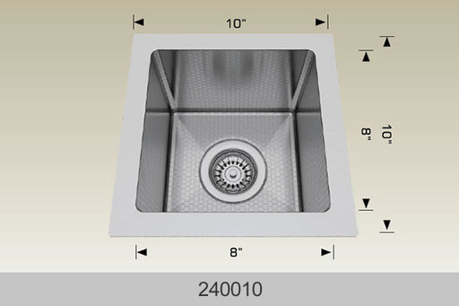 Bosco 240010 Textured Titanium Series Stainless Steel Kitchen Sink