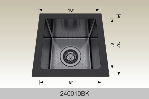Bosco 240010 Textured Titanium Series Stainless Steel Kitchen Sink