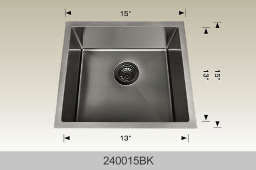 Bosco 240015Textured Titanium Series Stainless Steel Kitchen Sink